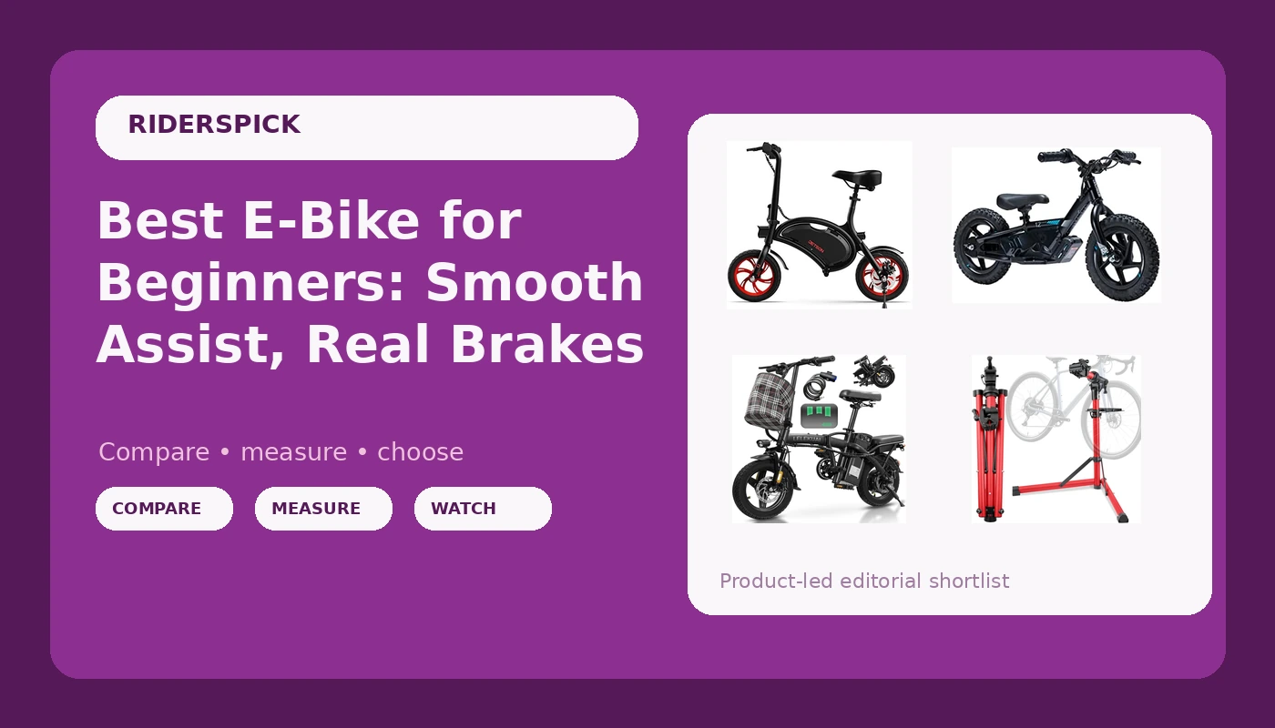 Best E-Bike for Beginners: Smooth Assist, Real Brakes - RidersPick review with measurements and honest opinion