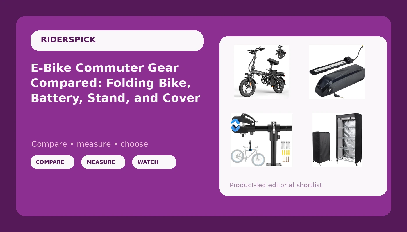 E-Bike Commuter Gear Compared: Folding Bike, Battery, Stand, and Cover