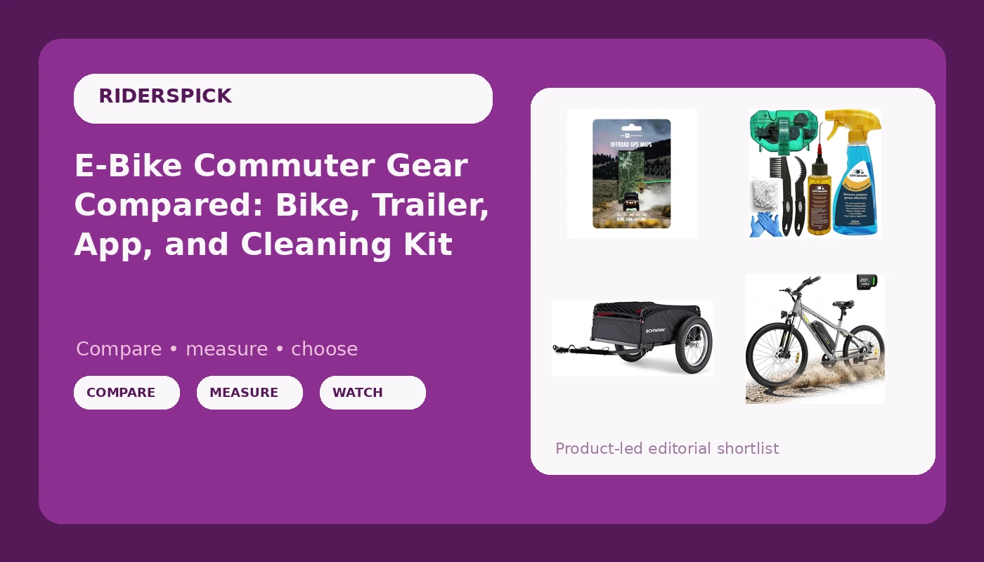 E-Bike Commuter Gear Compared: Bike, Trailer, App, and Cleaning Kit