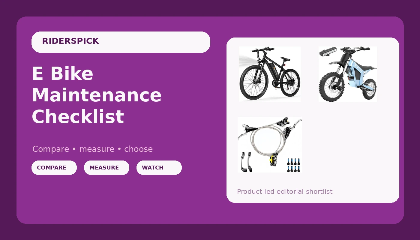 E Bike Maintenance Checklist - RidersPick review with measurements and honest opinion