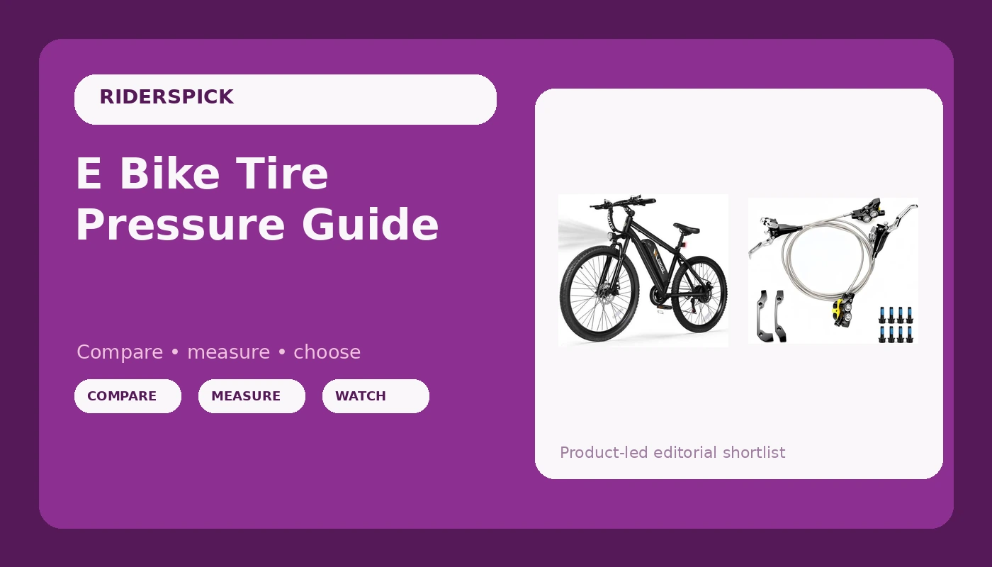 E Bike Tire Pressure Guide - RidersPick review with measurements and honest opinion