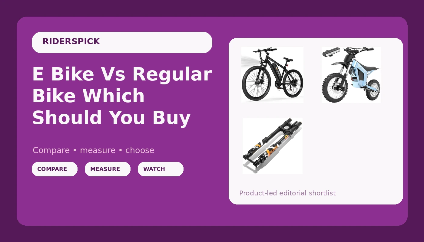 E Bike Vs Regular Bike Which Should You Buy - RidersPick review with measurements and honest opinion