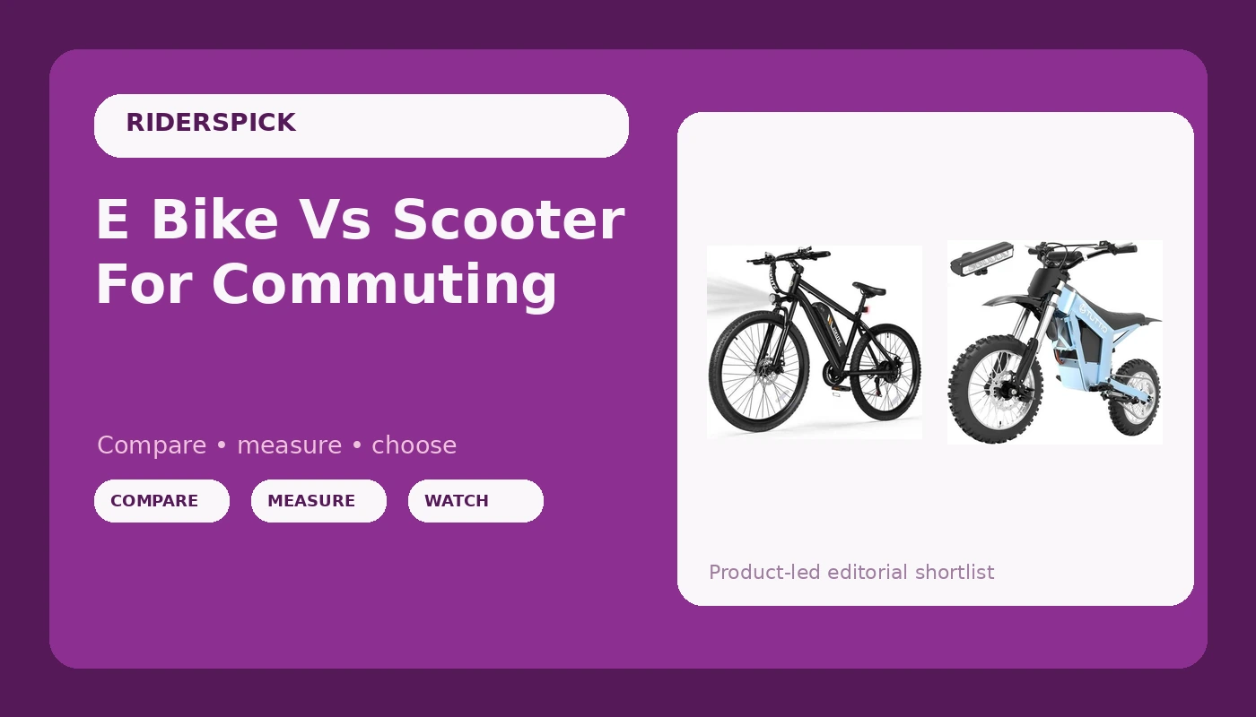 E Bike Vs Scooter For Commuting - RidersPick review with measurements and honest opinion