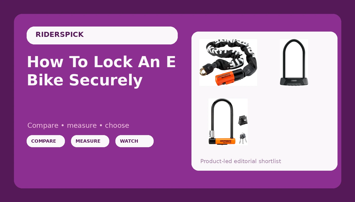 How To Lock An E Bike Securely - RidersPick review with measurements and honest opinion