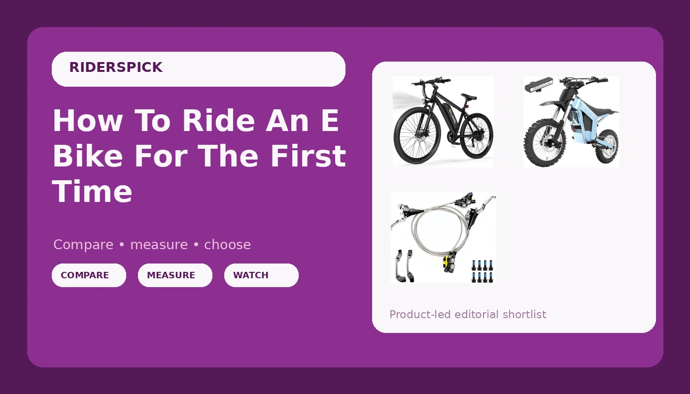 How To Ride An E Bike For The First Time - RidersPick review with measurements and honest opinion