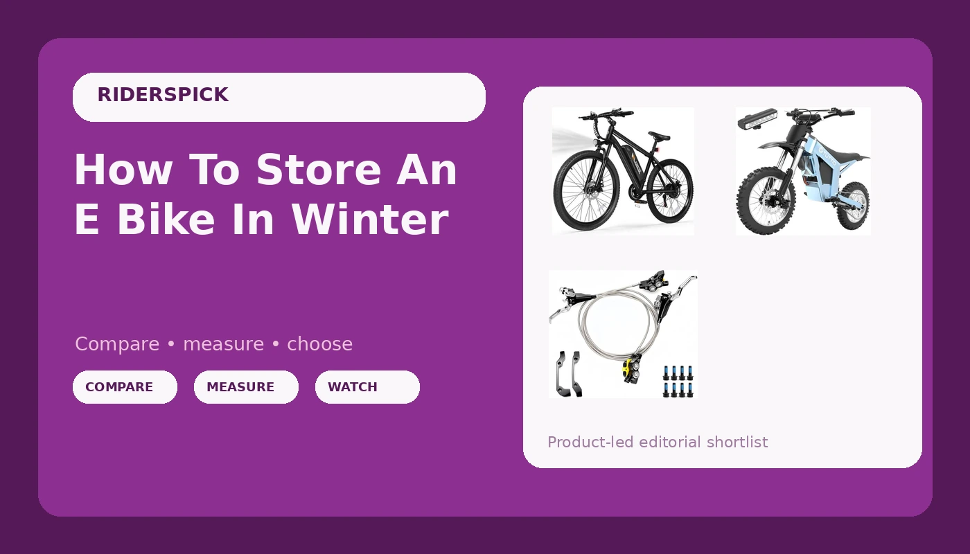 How To Store An E Bike In Winter - RidersPick review with measurements and honest opinion